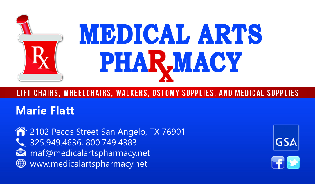 Visitenkarten-Design von Hardcore Design für Medical Arts Pharmacy | Design #4536593