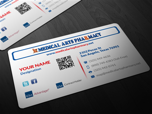 Business Card Design by Pointless Pixels India for Medical Arts Pharmacy | Design: #4493317
