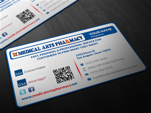 Business Card Design by Pointless Pixels India for Medical Arts Pharmacy | Design: #4493320
