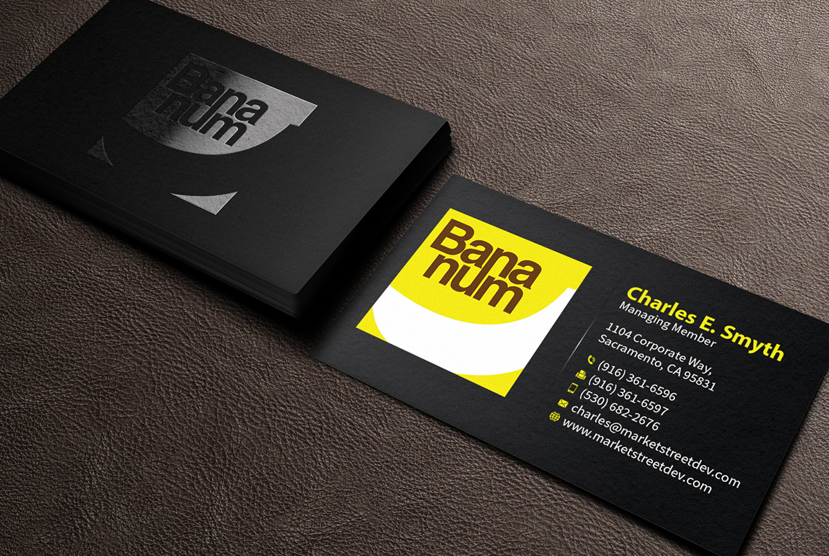Design de Carte de Visite par MediaProductionArt pour Bananum | Design : #4499618