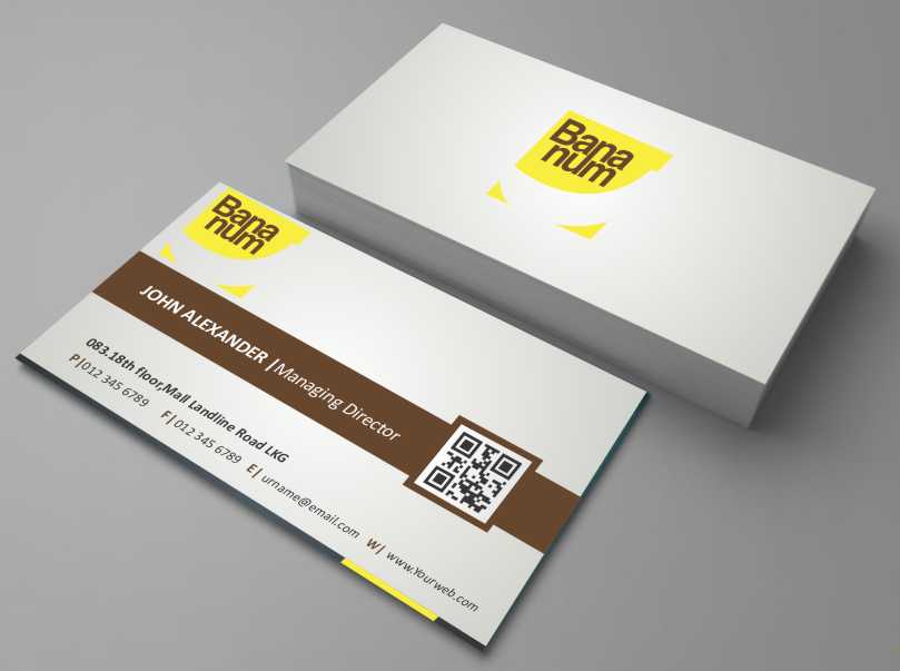 Business Card Design by AwsomeD for Bananum | Design #4486724
