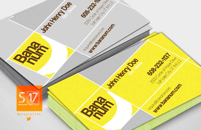 Business Card Design by Studio 17 for Bananum | Design #4488800