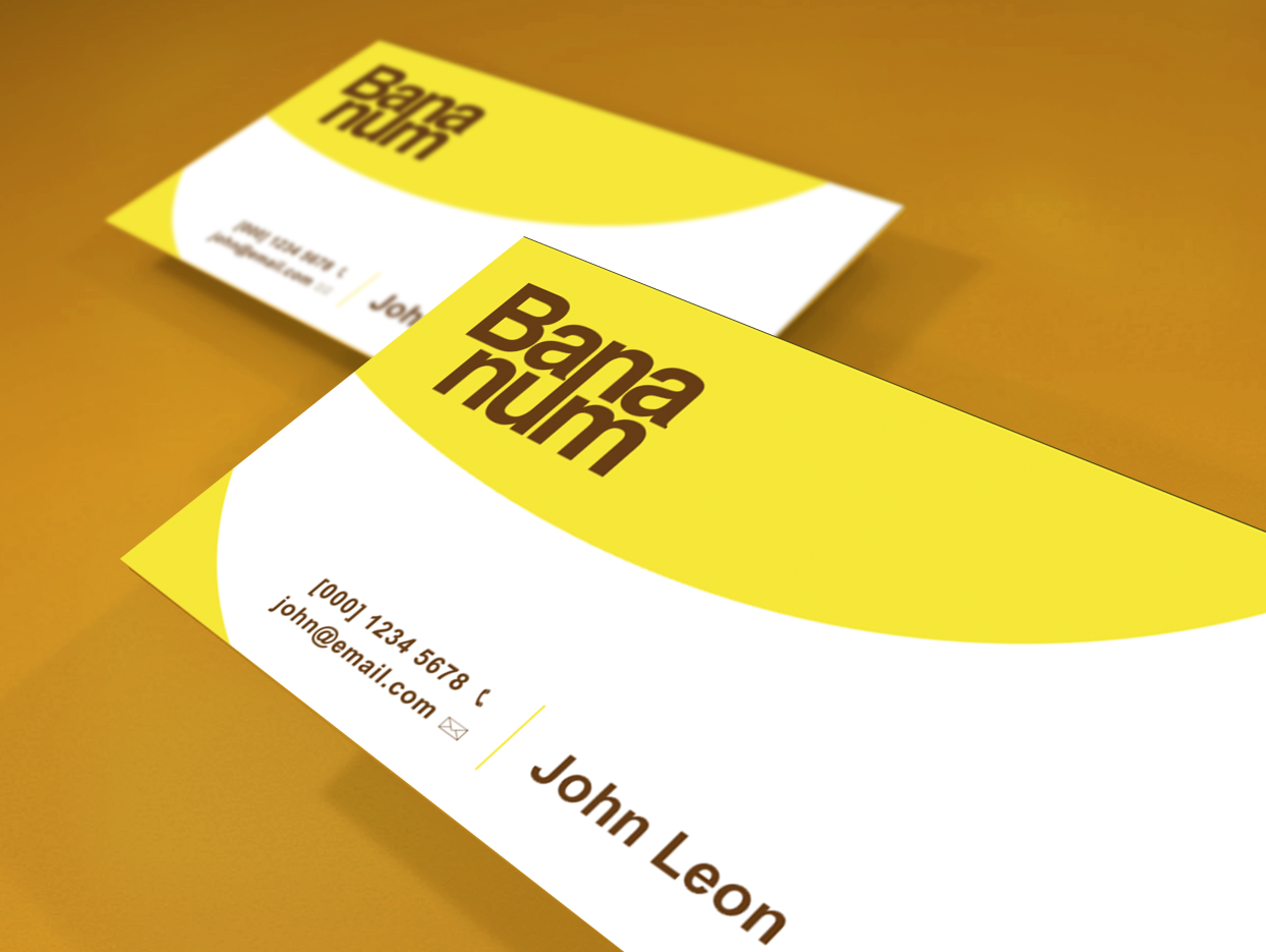 Business Card Design by Carlos Alba D. for Bananum | Design #4496943