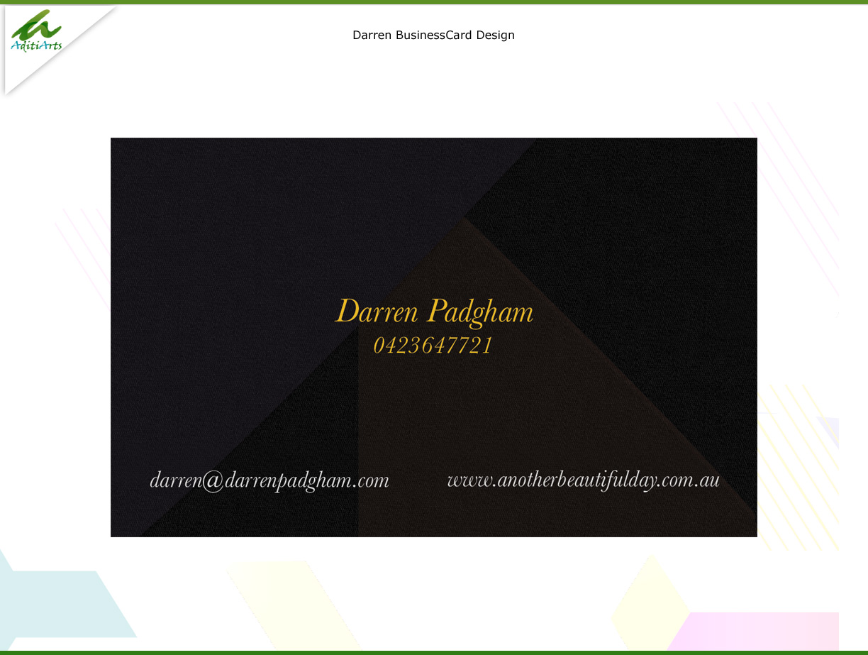 Business Card Design by AditiArts for this project | Design #4541726