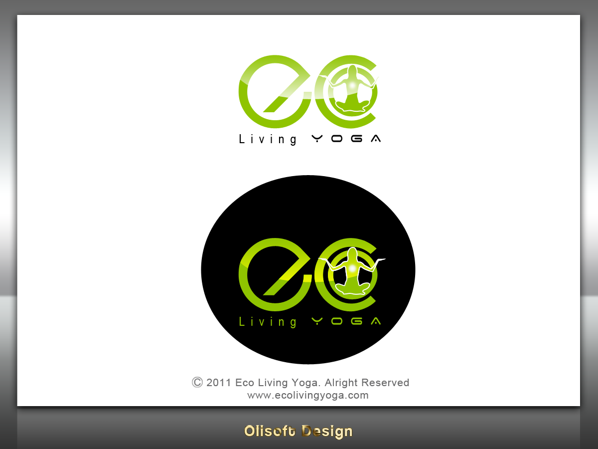 Logo Design by Olisoft for Eco Living YOGA | Design #197442