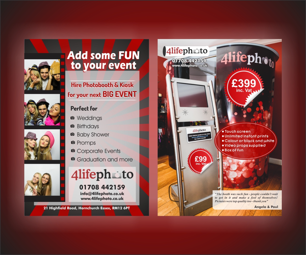 Flyer Design by HollyBlue Studio for 4life Photography | Design #4525218