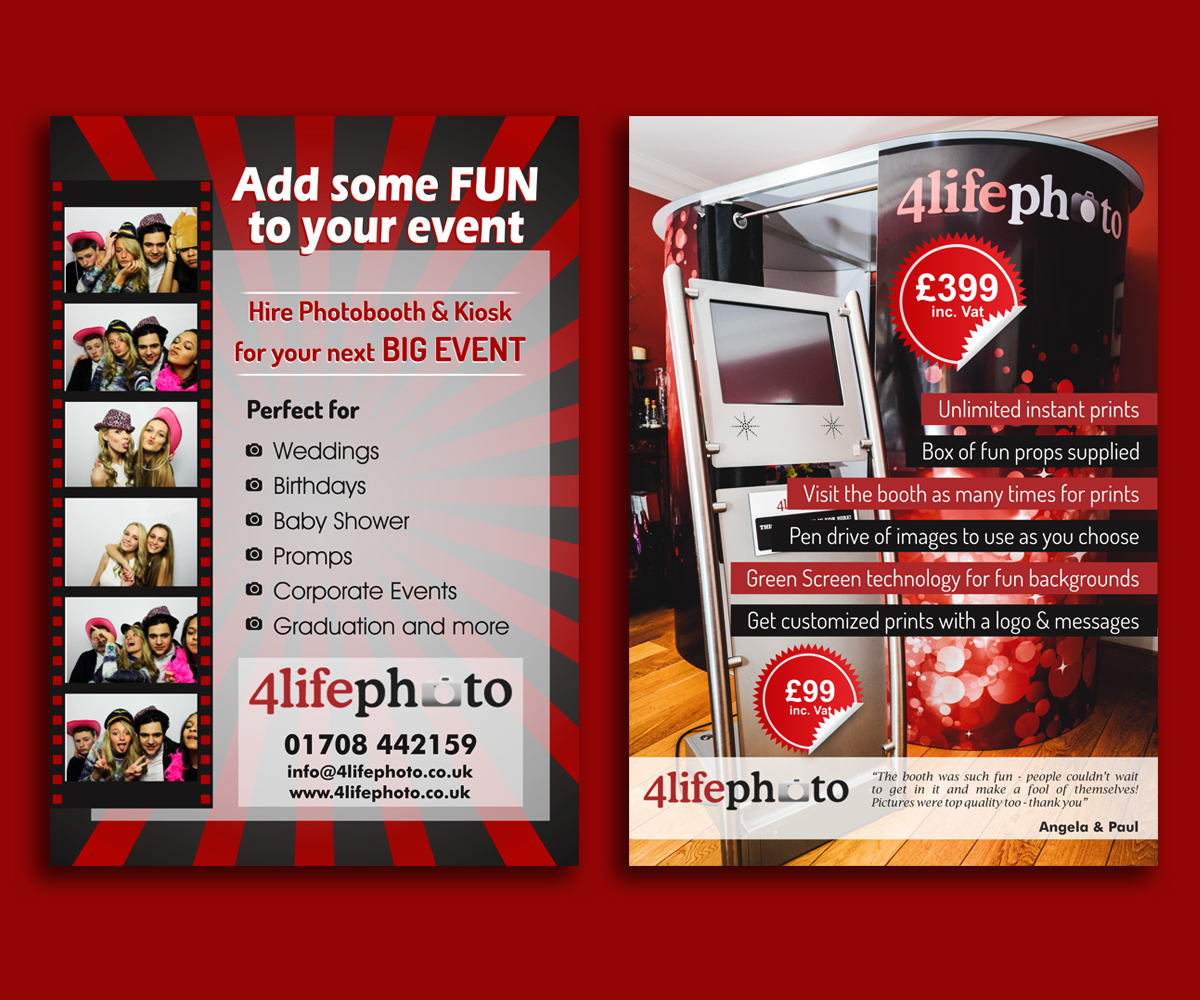 Flyer Design by HollyBlue Studio for 4life Photography | Design #4534323