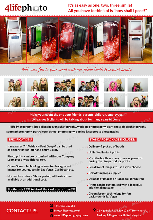 Flyer Design by Pointless Pixels India for 4life Photography | Design #4519792