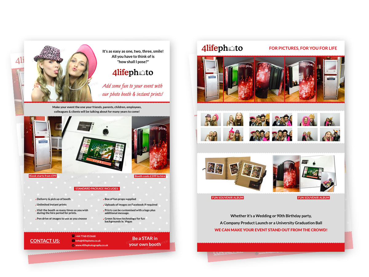 Flyer Design by Pointless Pixels India for 4life Photography | Design #4524510