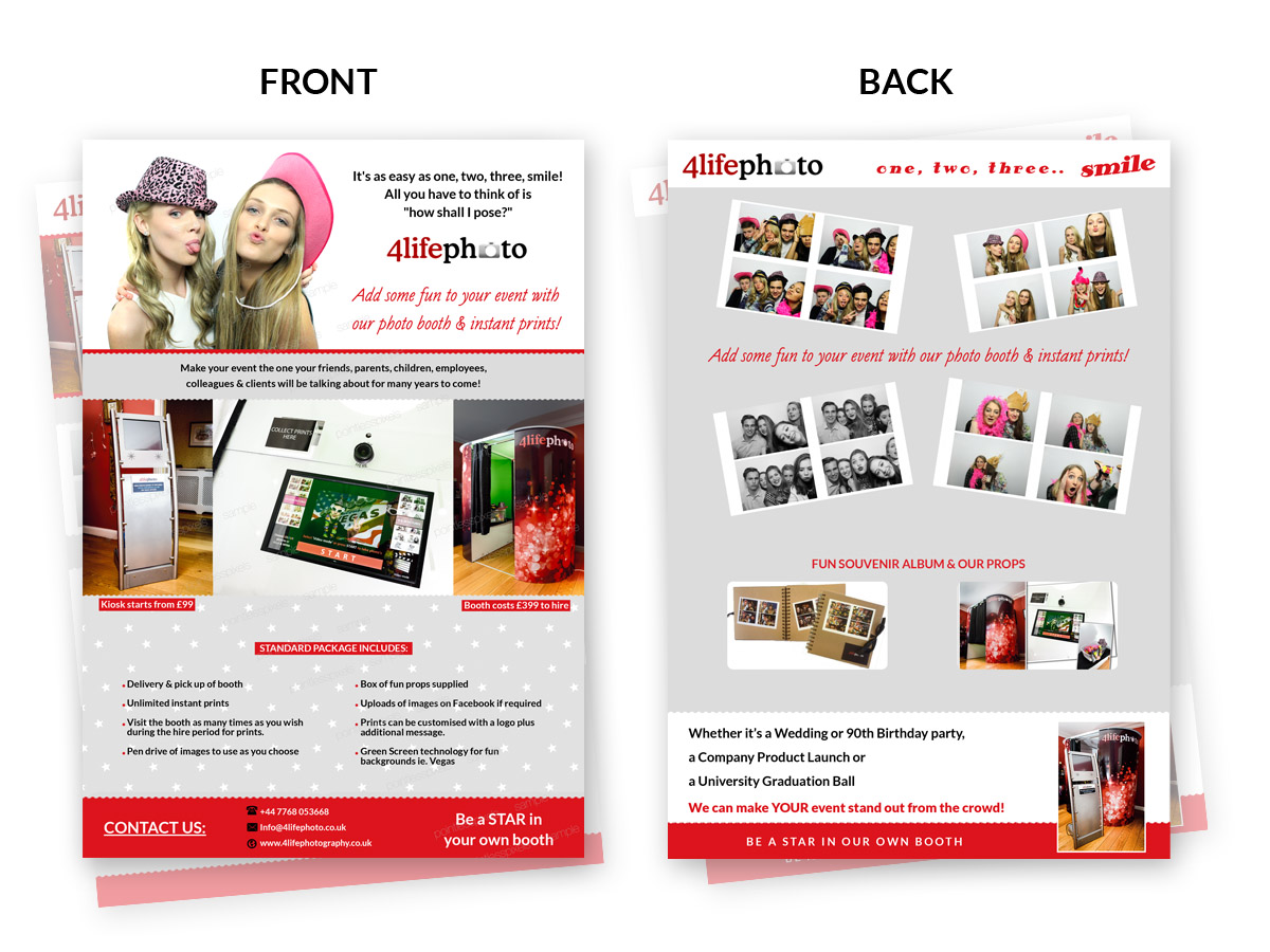 Flyer Design by Pointless Pixels India for 4life Photography | Design #4524656