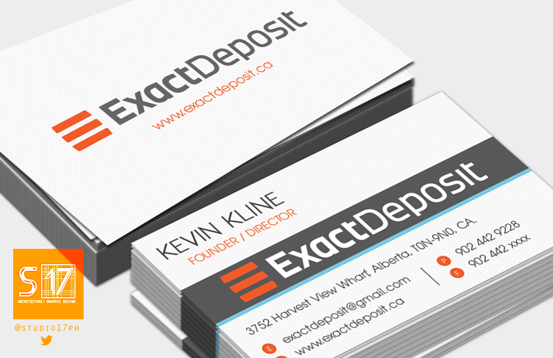 Visitenkarten-Design von Studio 17 für dieses Projekt | Design #4545049