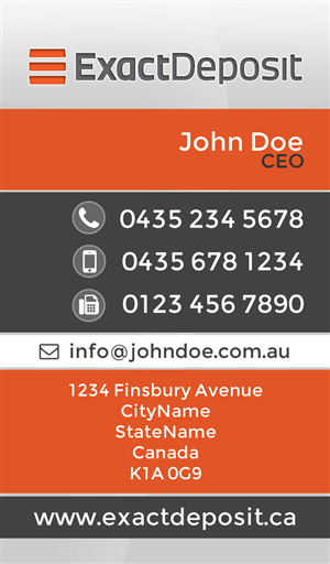 Business Card Design by JHowie for this project | Design: #4558728