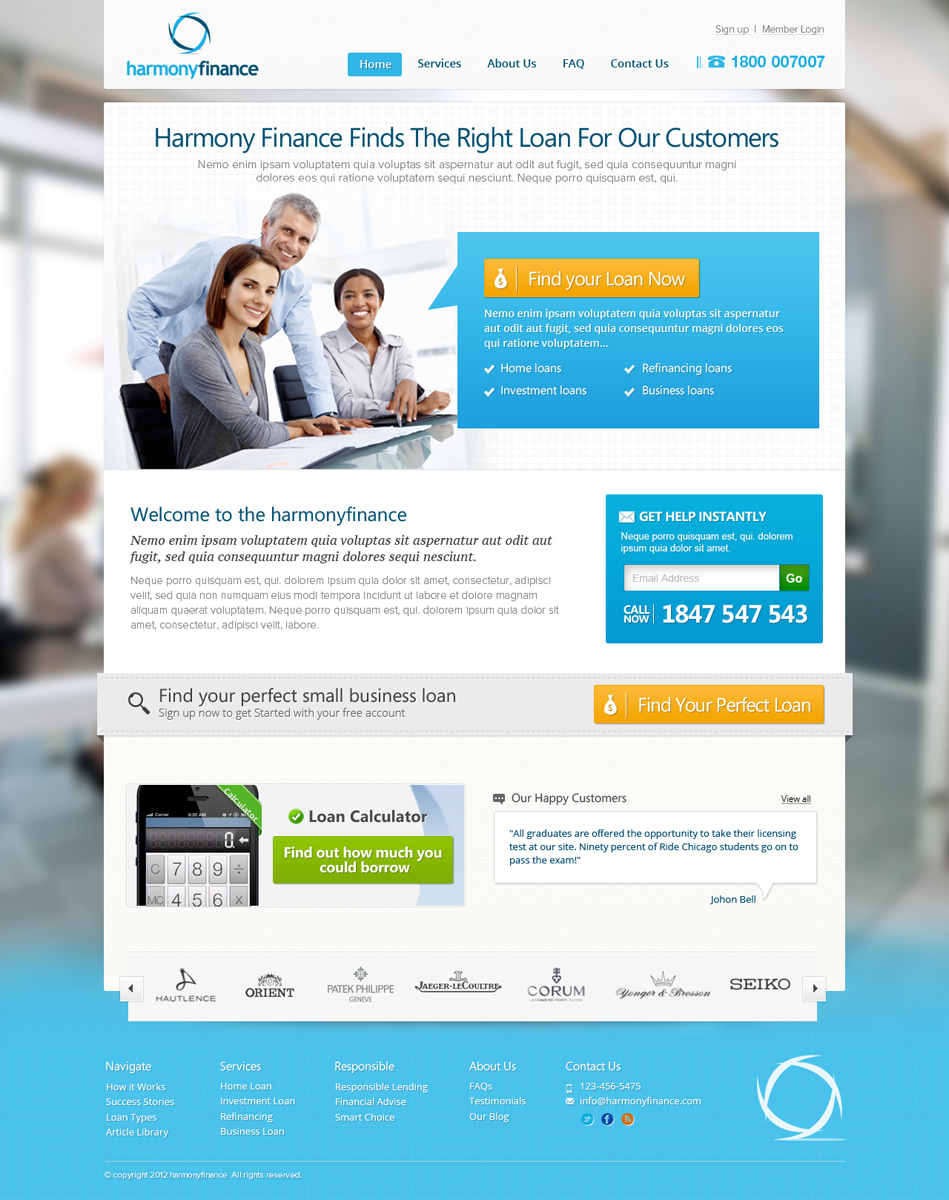 Web Design by the-lion-king for this project | Design #1281391