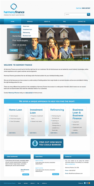 Web Design by blueberry_depp for this project | Design: #1284031