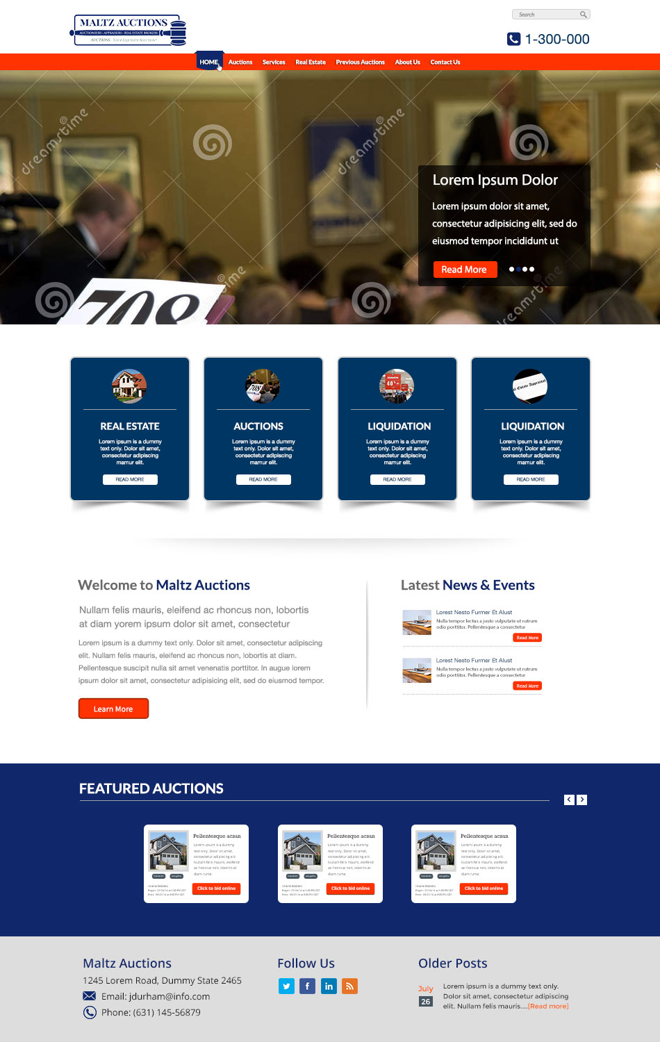 Design Wordpress par CoolDesignz pour AuctionServices.com, Inc. | Design #4505184