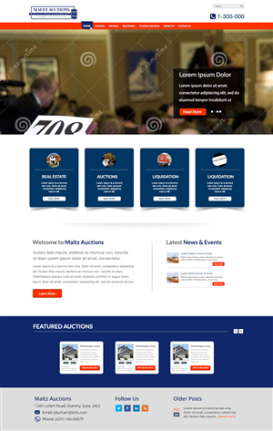 Wordpress Design by CoolDesignz for AuctionServices.com, Inc. | Design: #4505184