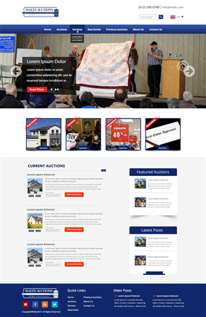 Wordpress Design by CoolDesignz for AuctionServices.com, Inc. | Design: #4515485