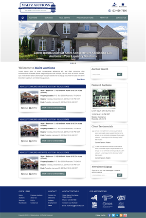 Wordpress Design by harmi_199 for AuctionServices.com, Inc. | Design: #4501443