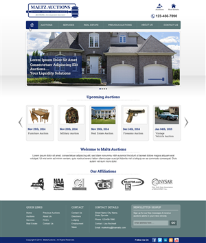 Wordpress Design by harmi_199 for AuctionServices.com, Inc. | Design: #4501450