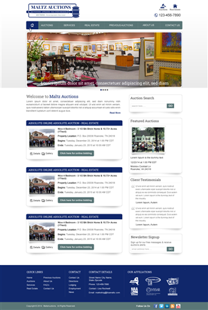 Wordpress Design by harmi_199 for AuctionServices.com, Inc. | Design: #4501454