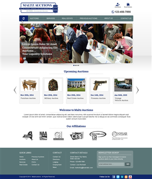 Wordpress Design by harmi_199 for AuctionServices.com, Inc. | Design: #4501458