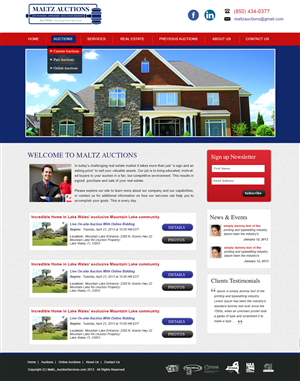 Wordpress Design by webxvision for AuctionServices.com, Inc. | Design: #4519675