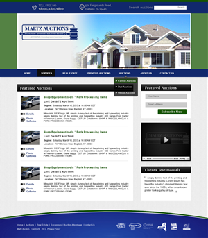 Wordpress Design by webxvision for AuctionServices.com, Inc. | Design: #4519742