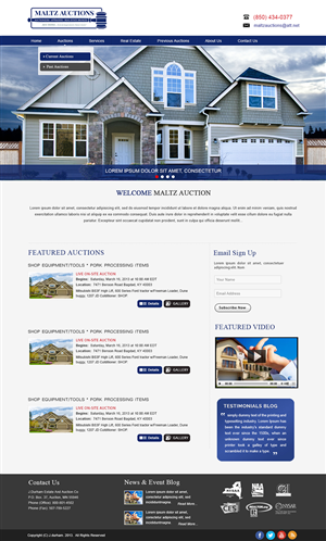 WordPress-Design von webxvision für AuctionServices.com, Inc. | Design #4519758