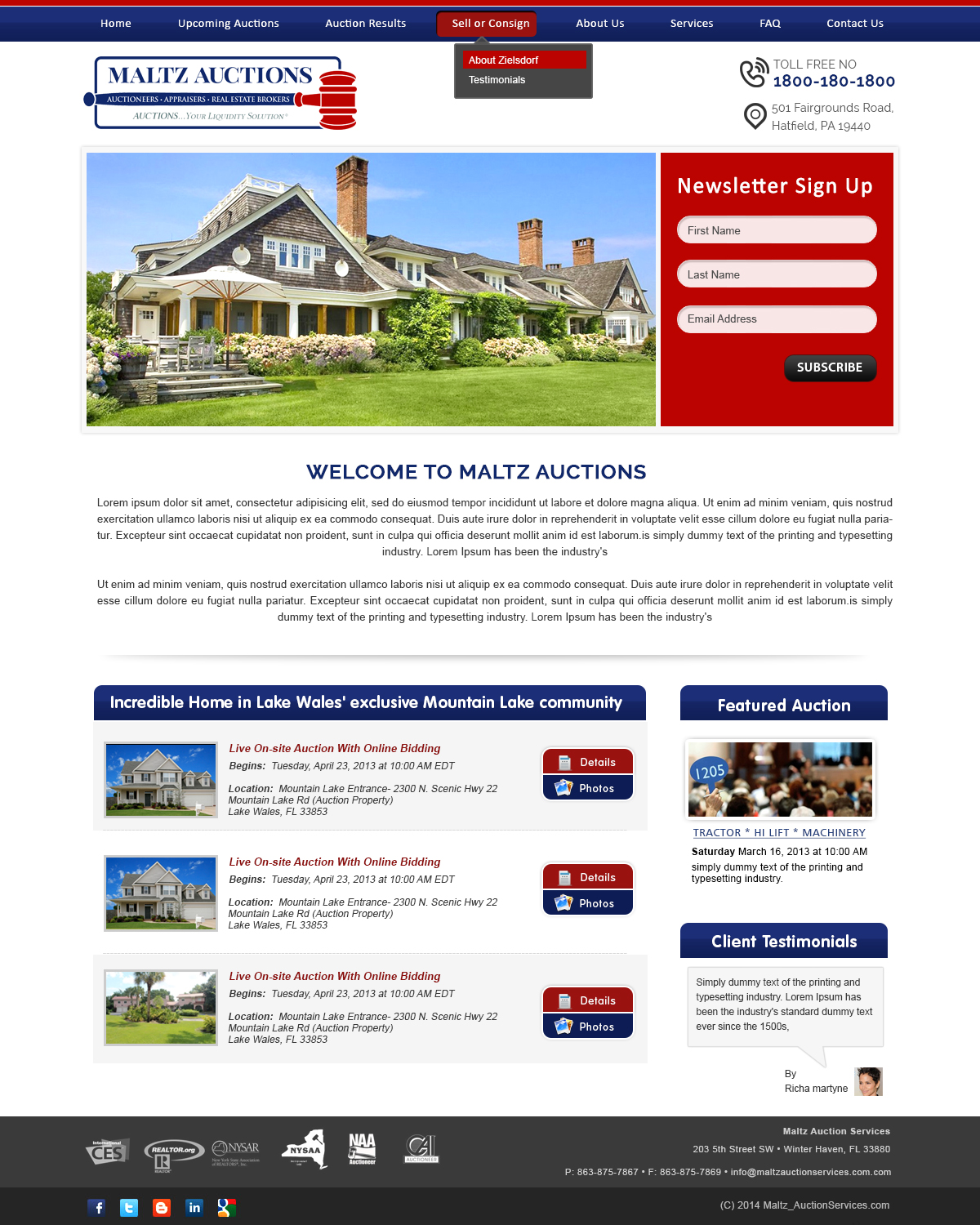 WordPress-Design von webxvision für AuctionServices.com, Inc. | Design #4519767