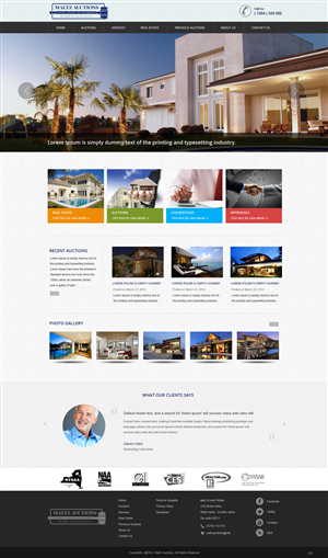 WordPress-Design von pb für AuctionServices.com, Inc. | Design #4523872