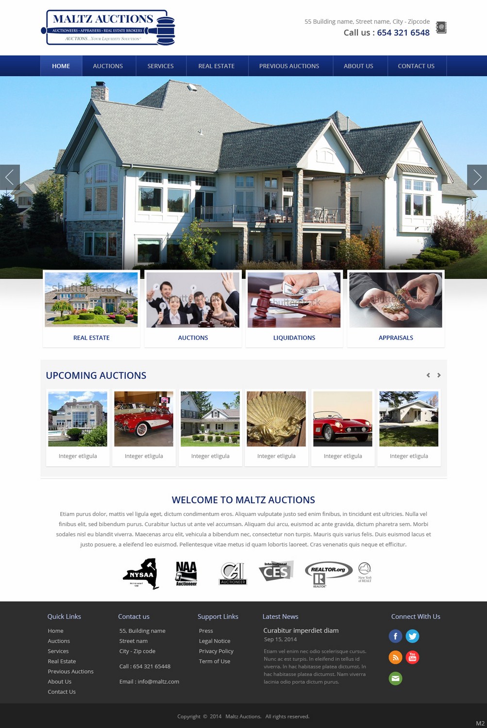 Wordpress Design by pb for AuctionServices.com, Inc. | Design #4523876