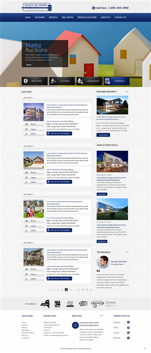 Wordpress Design by pb for AuctionServices.com, Inc. | Design: #4531441