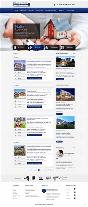 Wordpress Design by pb for AuctionServices.com, Inc. | Design: #4531460