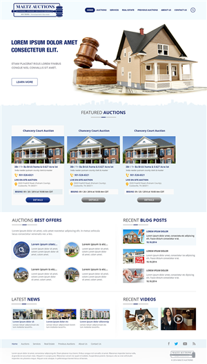 Wordpress Design by Creative Usha for AuctionServices.com, Inc. | Design: #4520994