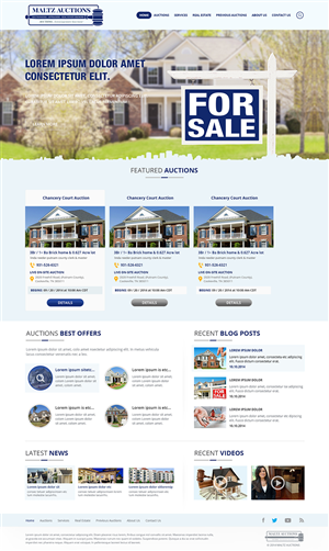 Wordpress Design by Creative Usha for AuctionServices.com, Inc. | Design: #4521078