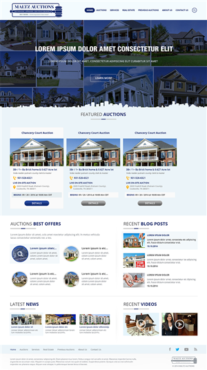 Wordpress Design by Creative Usha for AuctionServices.com, Inc. | Design: #4521079
