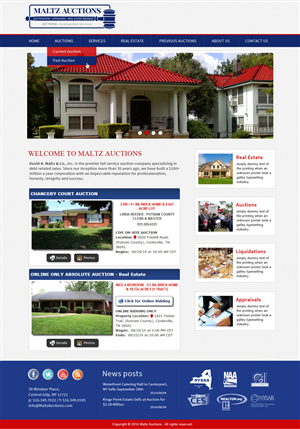Wordpress Design by Creative X Designs for AuctionServices.com, Inc. | Design: #4520571