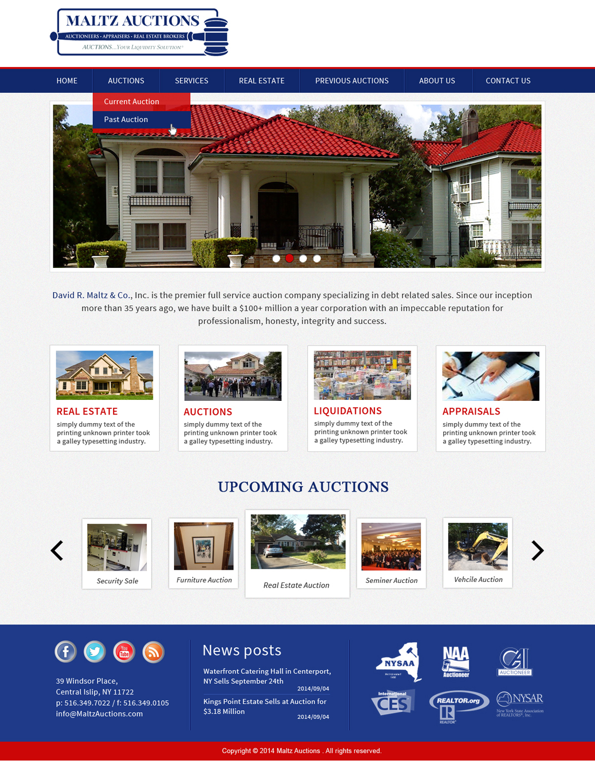WordPress-Design von Creative X Designs für AuctionServices.com, Inc. | Design #4520894