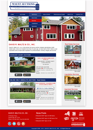 Wordpress Design by Creative X Designs for AuctionServices.com, Inc. | Design: #4521547