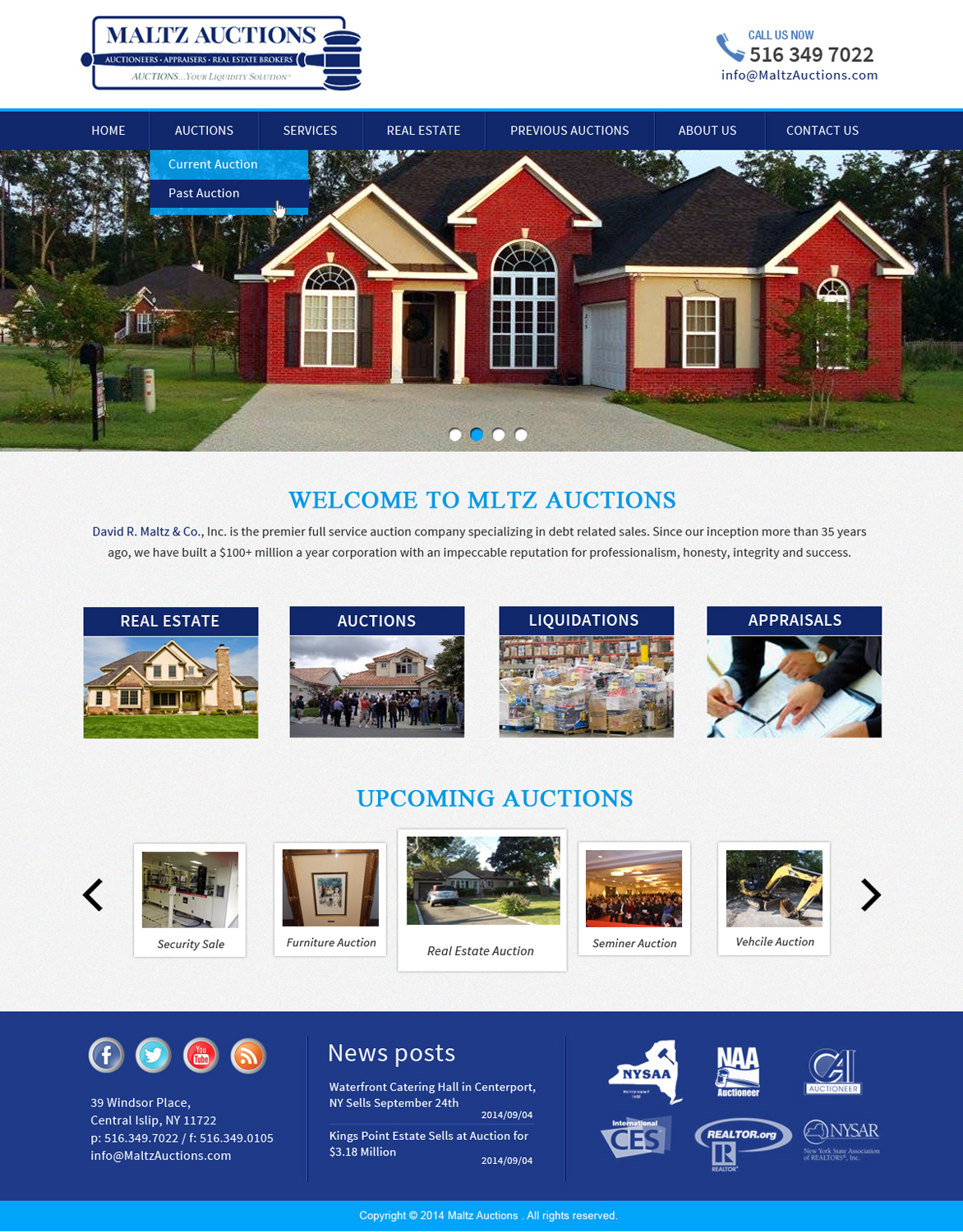 WordPress-Design von Creative X Designs für AuctionServices.com, Inc. | Design #4527453
