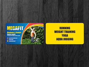 Megafit - Fitness Coach. Needs a Business Card Design that I can also use for other advertising | Diseño de Tarjeta de Presentación por Atvento Graphics