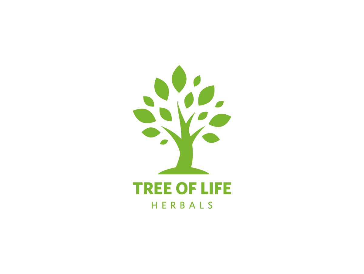 elegant upmarket it company logo design for tree of life herbals