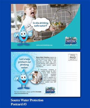 Drinking Water Protection Postcard Series | Postkarten-Design von OMSPlus Creative Solutions