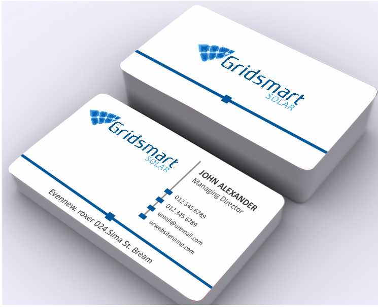 Business Card Design by AwsomeD for Gridsmart Solar | Design #4499343