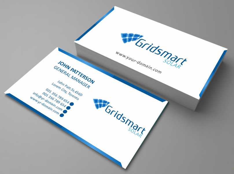 Business Card Design by AwsomeD for Gridsmart Solar | Design #4499348