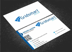Business Card Design by AwsomeD for Gridsmart Solar | Design: #4499357