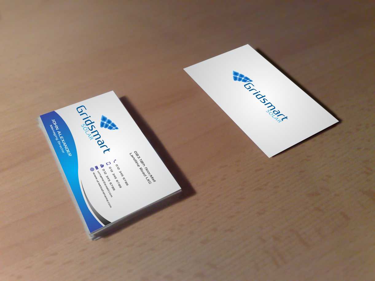 Business Card Design by szabist for Gridsmart Solar | Design #4499290