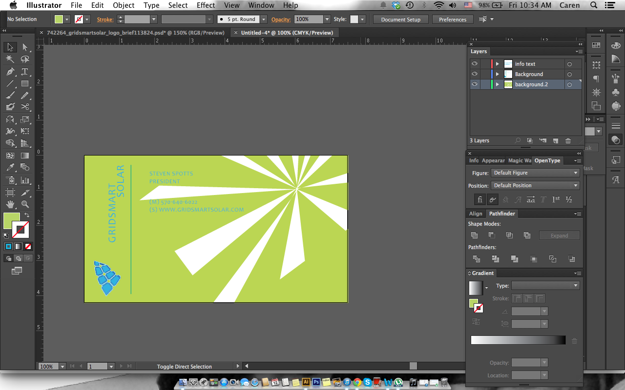 Business Card Design by carenmzawak25 for Gridsmart Solar | Design #4493259