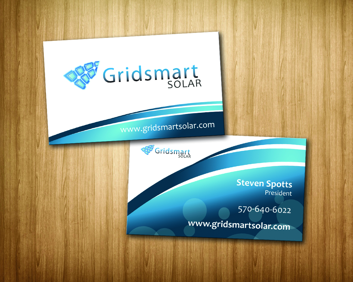 Business Card Design by wall-jamboree for Gridsmart Solar | Design #4494432