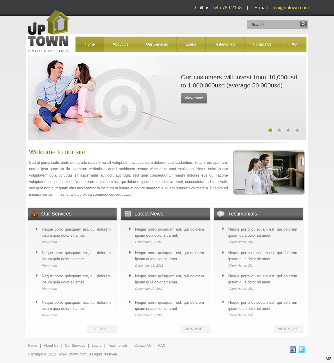 Web Design by pb for UPTOWN | Design #1284753